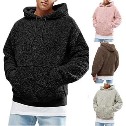 Thefound Men's Hoodies With Fur