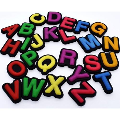 School Teaching Tools 26PCS English Letters Ornaments For Fridge Magnets Stickers/Card Holders/Cable Winders/Brooch