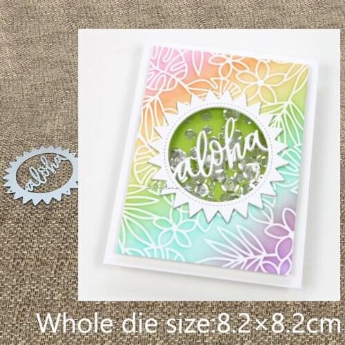 XLDesign Craft Metal Cutting Dies stencil mold Aloha Shaker decoration scrapbook Album Paper Card Craft Embossing die cuts