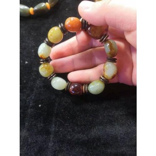 100% Natural jade bracelet jade beads bracelet handcarved jade bangle bracelet jadite jade jewelry gemstone bracelet for women