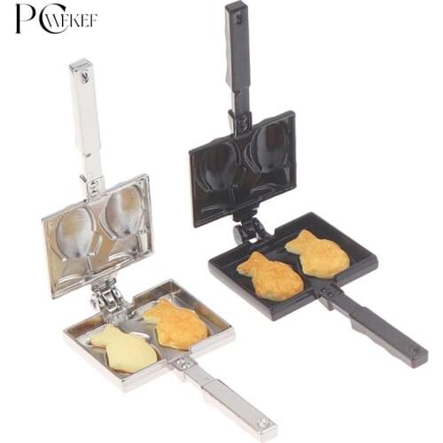 1/12 Dollhouse Miniature Accessories Mini Taiyaki Mould Simulation Snapper Food Model Toys for Doll House Decoration