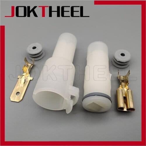 1-20 sets 1 pin way 7.8mm round white male female HID high current waterproof auto connector speed sensor plug DJ7014-7.8-11/21