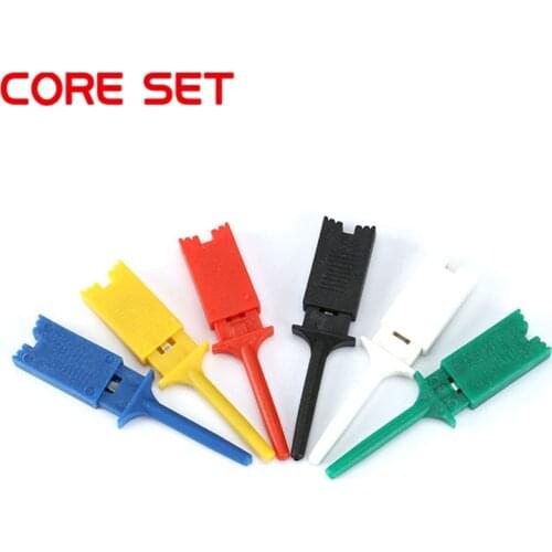 12pcs Mini Grabber Test Hook Clip Test Probe Hook For SMD IC Test Cilps SMD IC Hook Probe Jumper Test Clip Mini Grabber