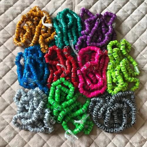2019 pigeon training supplies aluminium rings for pigeons leg rings identify dove bands 8mm plastic with Al rings 5000pcs/Lot