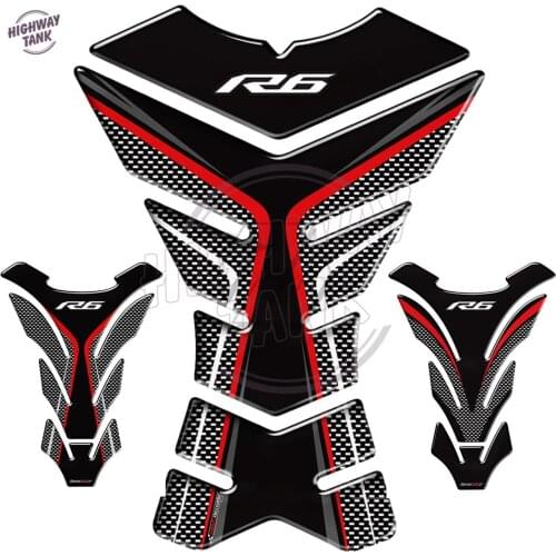 3D Motorcycle Tank Pad Protector Case for Yamaha R6 YZF-R6 1998-2018 Tank Decal Stickers 2009 2010 2015 2017