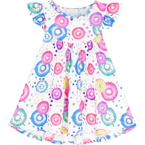 Bohemia Dress For Girls Printing Clothes Summer Sleeveless Little Girls Sundress Boho Children Beach Dress 4T Girls Clothing