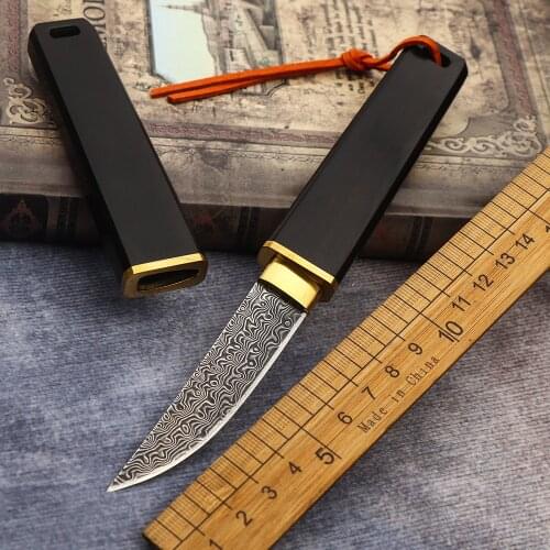 Household knife fruit knife little samurai Damascus steel sharp kitchen knife collection Tan Yigang gift knife letter opener