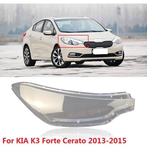 CAPQX For Kia K3 Forte Cerato 2013 2014 2015 Front Headlamp glass cover Headlight Lens Lid Lamp cover Lampshade Lamp Shade Shell