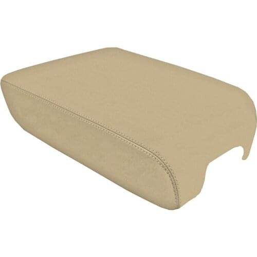 Auto Center Console Lid Armrest Cover Microfiber Leather Cover for Tundra