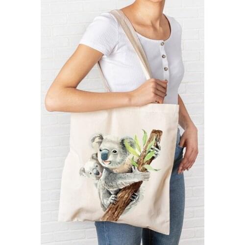 Summer fashion trend Large Capacity Shoulder Bag Fabric Cotton Tote Reusable Shopping Bag for Women 2021 Beach Bags Shopping