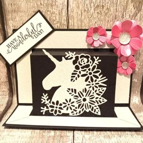 Unicorn Sihouette Metal Cutting Dies Stencils for DIY Scrapbooking Photo Album Decorative Embossing Paper Card Crafts Die Cut