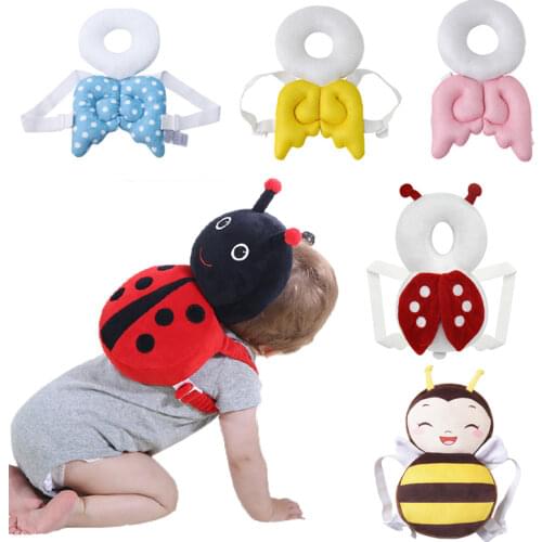New Brand Cute Baby Infant Toddler Newborn Head Back Protector Safety Pad Harness Headgear Cartoon Baby Head Protection Pad