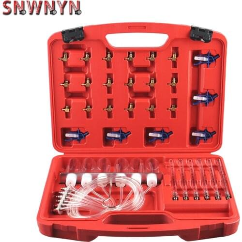 New Diesel Injector Flow Meter Test Kit Common Rail Adaptor Fuel Tester Set Automotive Tools Fuel Return Flow Metering