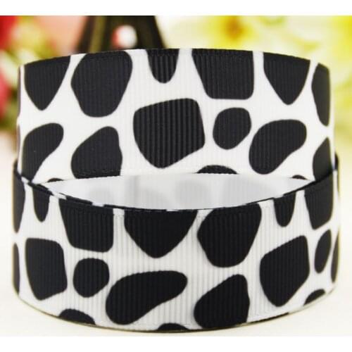 22mm 25mm 38mm 75mm Abstract pattern printed Grosgrain Ribbon party decoration 10 Yards X-03861
