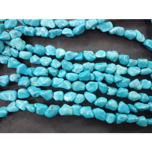 Charm Blue Stone howlite Stone Loose Beads 10x15mm 40cm/16inch Random Stone beads DIY GIFT