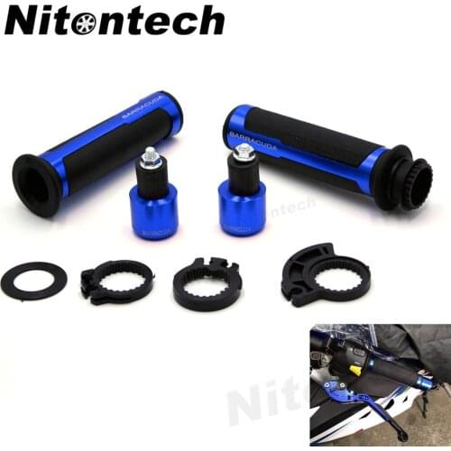 7/8" 22mm Motorcycle Hand Grips CNC Balance Bar Ends Universal for Honda Kawasaki Yamaha Ducati Aprilia Suzuki BMW Motorbike