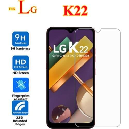 For LG K22 Tempered Glass 9D Protective Glass Screen protector Explosion-proof Phone Film For LG K22 K 22 LM-K200BMW Pelicula