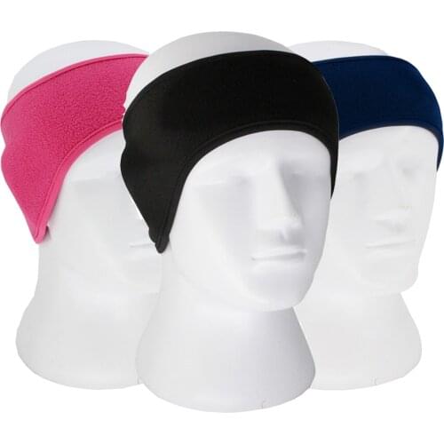 Winter Thermal Fleece Headband Windproof Skiing Warm Earmuff Ear Cover Protector Running Headwear Hat for Hiking Cycling Running