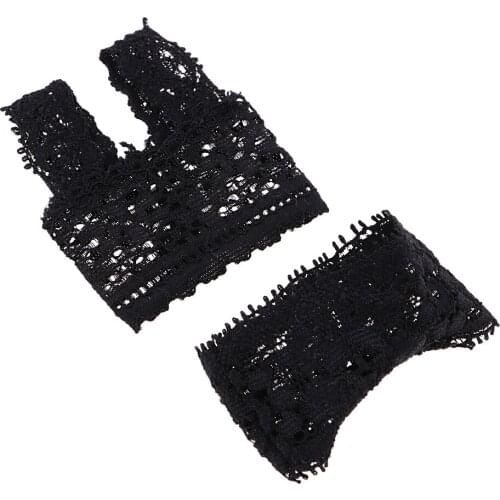 1/4 Black Lace Brace Underwear Top Brief Lingerie Set Doll Bra and Underwear Set for BJD Doll Clothes Decor