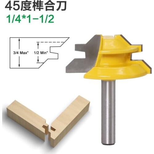1/4" Woodworking cutter 45 degree knives. Puzzle knife wood milling cutter high-grade 45 degree matching knife 1/4 * 1-1/2