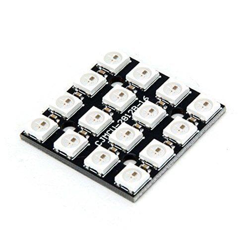 1PCS X RGB LED 4x4 16Bit WS2812 5050 RGB LED + Integrated Drivers For Arduino