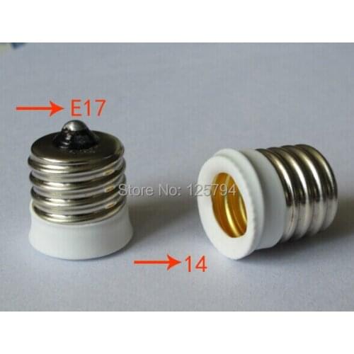 10pcs/lot free shipping E17 to E14 Socket lamp holder E14 to E17 Adapter lamp holder converter