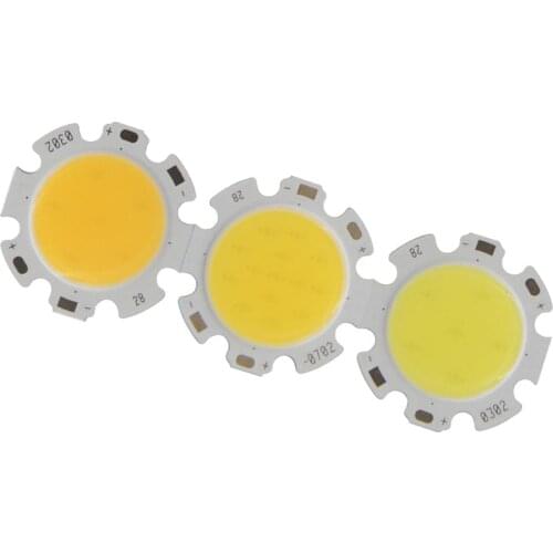 10pcs/lot Hot sale 28mm 20mm Round Aluminum LED COB Light Source Module 3W 5W 7W 10W 12W COB bulb lamp Flip chips for spotlight