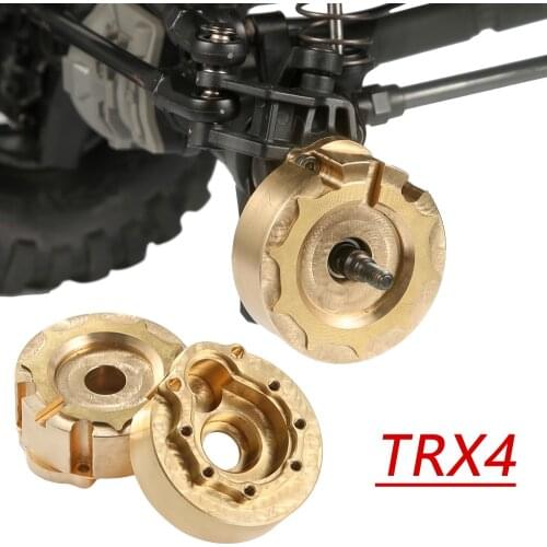 210g/2pcs TRX4 Axle Doors Brass Counterweight Balance Weight Portal Drive Housing for 1:10 RC Crawler Traxxas TRX-4