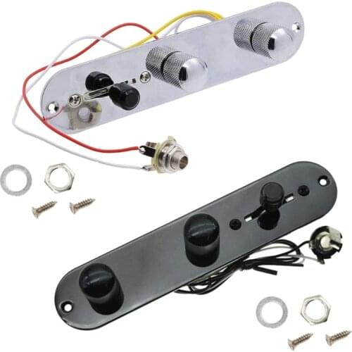 3 Way Wired Loaded Prewired Control Plate Harness Switch Knobs for TL Tele Telecaster Guitar Parts