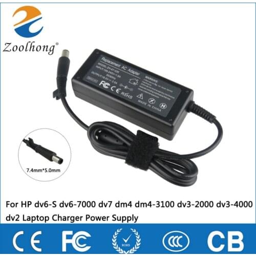 18.5V 3.5A 65W AC Adapter For hp Laptop Charger For HP Compaq 6910P 2230s DV5 DV6 DV7 DV4 G50 G60 N193 CQ43 CQ32 CQ60 CQ61 CQ62