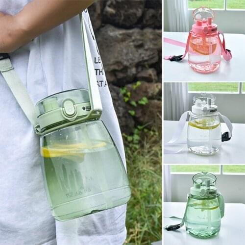 Large Capacity Creatives New Dual-Purpose Childrens Straw Drinking Cup Bounce Cup Lid For Outdoor XH8Z