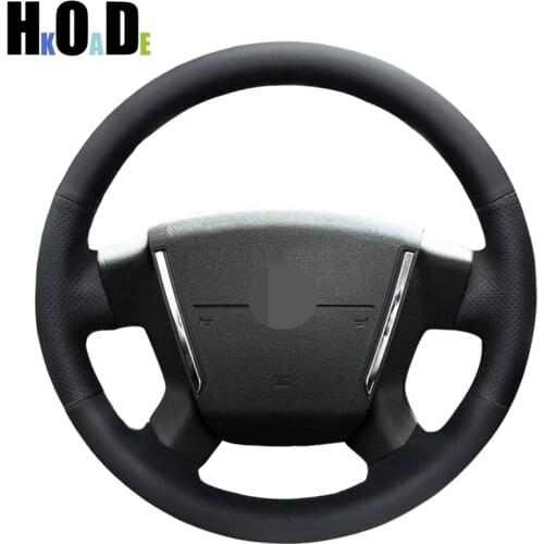 DIY Hand-stitched Black Artificial Leather Car Steering Wheel Cover for Dodge Caliber 2008-2011 Dodge Avenger 2007