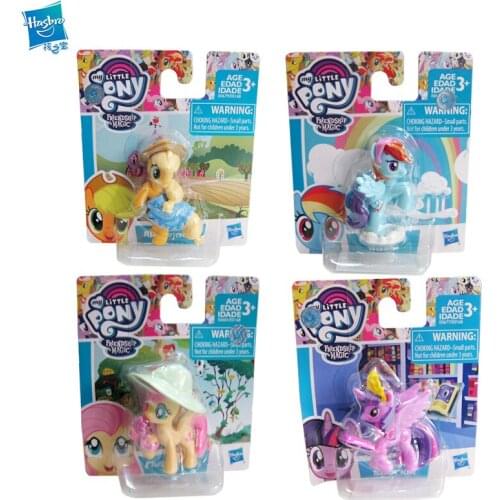 1pcs Randomly Sent Original Hasbro My Little Pony Mini Series Fluttershy Twilight Sparkle Rainbow Dash Action Figure Toys