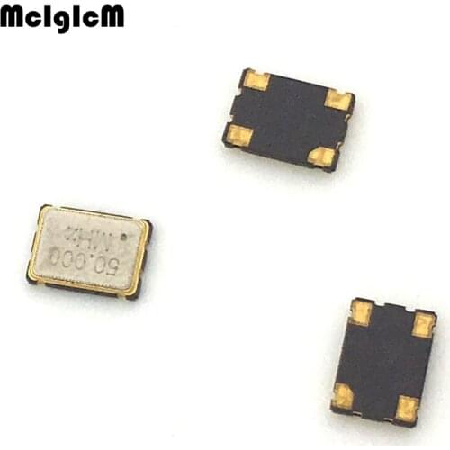 Oscillators 5pcs 50ppm 15pf 50MHz 50.000mhz 3.3V 7050 oscillator active
