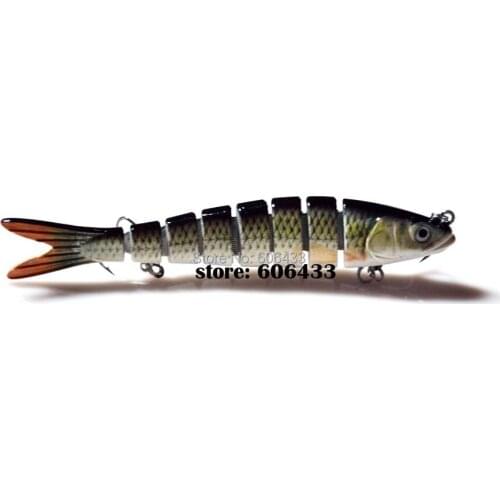 Deep Sea Multi section Lure Fishing Fish Swing Lures 7 Segment Swimbait Crankbait 14cm/27g 8045-FL8C01 Free shipping