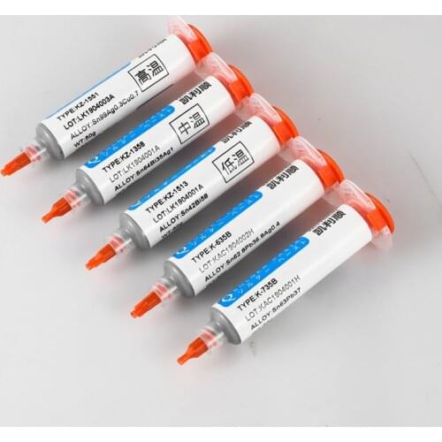 Kellyshun K-635B Medium Temperature Silver Tin Paste Mobile Phone Repair BGA Soldering Flux Paste Silver Solder Paste