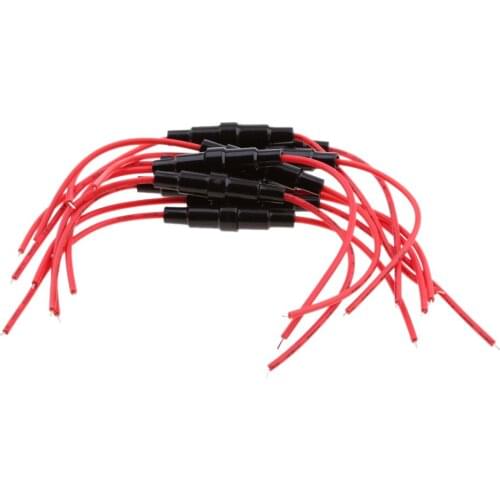 10pcs AGC 10x38mm Glass Tube Fuse Kit Waterproof Good Sealing