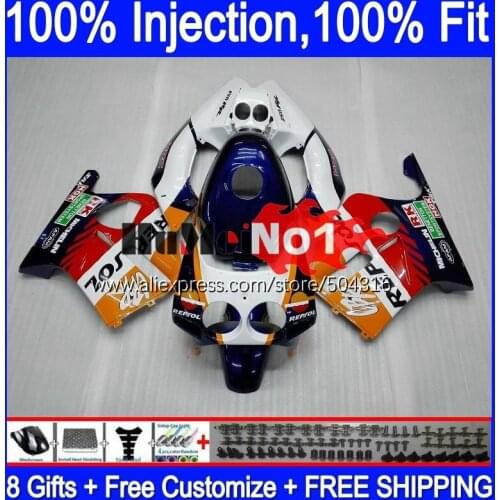 Injection Body For HONDA CBR250RR CBR 250 RR MC19 1988 1989 134MC.8 CBR250 RR CBR 250RR 250R 88 89 OEM Fairing Kit orange respol