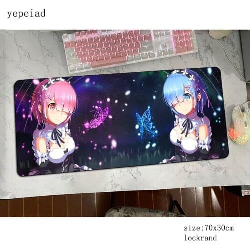 Re-zero mouse pad 800x300x3mm mats Cartoon Computer mouse mat gaming accessories Gorgeous mousepad keyboard games pc gamer