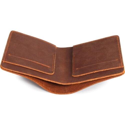 Retro Leather Men Purse Horizontal Vertical Male Wallet ID Credit Card Holder 4XFF