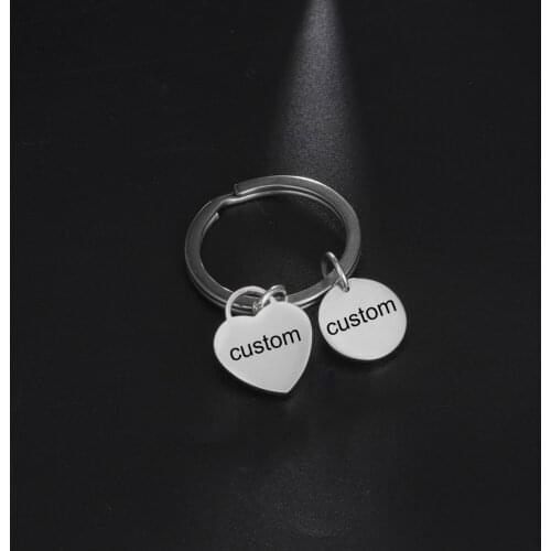Lemegeton Personalized Custom Name Keychain Handwriting Key Chain Family Keyring Boyfriend Girlfriend Gift Key Holder Charms