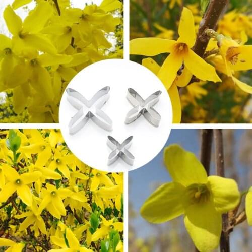 Goldenbell Petals Stainless Steel Cookie Cutter Pastry & Biscuit Baking Cutter Cake Decoration Tool Cupcake Mold Fondant Tool