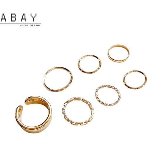 Fashion Hot Sale Combination Ring New Index Finger Pearl Cool Style Light Luxury Temperament High Sense Accessories Wholesale