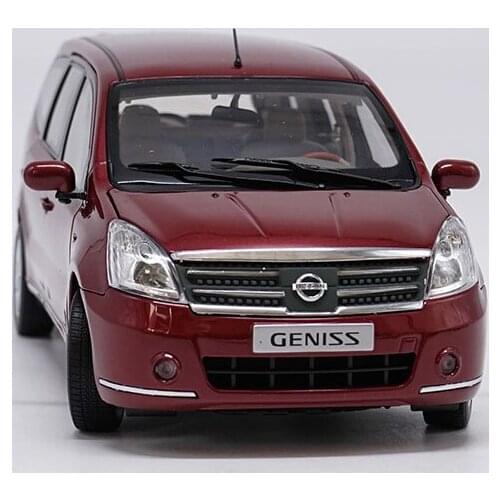 Original Factory Authentic 1/18 Nissan Geniss Mpv 6 Red Diecast Metal Car Model for Collection