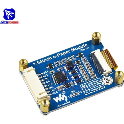 Diymore 1.54" e-Paper Module 200*200 Electronic Ink Display SPI Interface for Raspberry Pi Arduino STM32