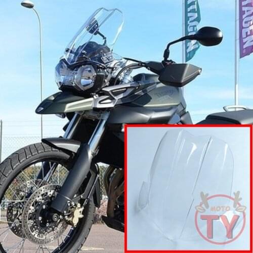 Motorcycle For TRIUMPH TIGER800XC 800XC TIGER 800 XC Windshield Bubble Windscreen Smoke Black Clear Acrylic Wind Deflectore