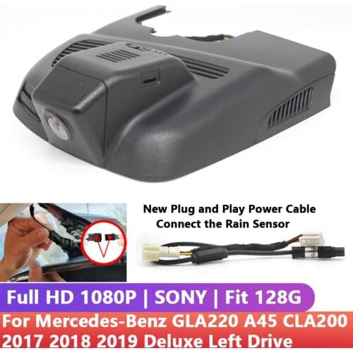 New ! 1080P Dual Lens Car Video Recorder Wifi DVR dash cam For Mercedes-Benz GLA220 A45 CLA200 2017 2018 2019 Deluxe Left Drive