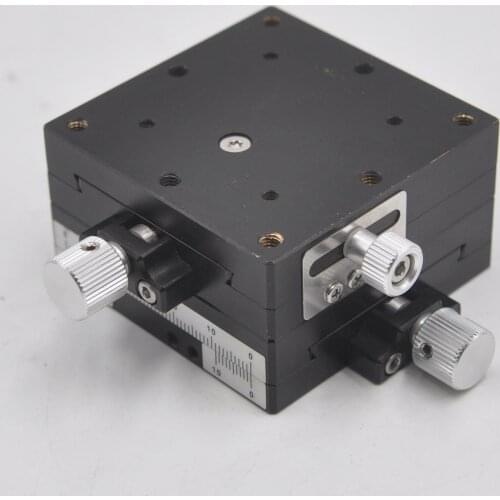 X-axis Surugaseiki B08-111 XYEG60 manual precision displacement fine-tuning slide table optical dovetail slot platform copper