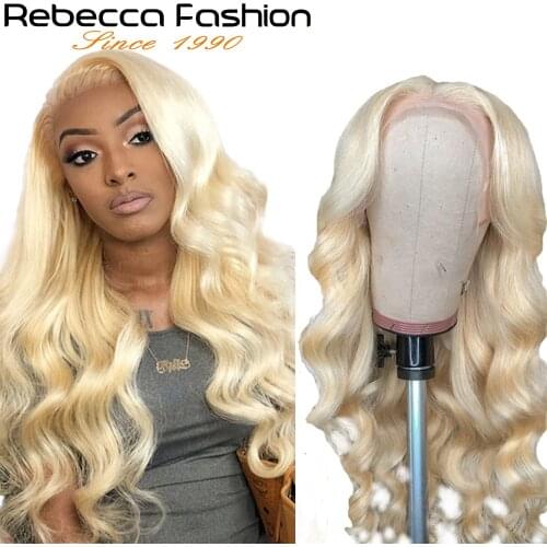613 Blonde Lace Front Wig Human Hair 30 inch Body Wave Lace Front Wig Transparent Lace L Part Lace Wigs For Black Women Remy