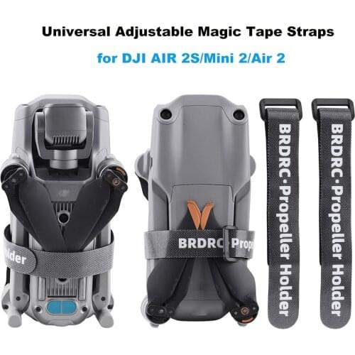 Propeller Stabilization Strap for DJI AIR 2S/Mini/ 2/Air 2/FIMI X8SE/FIMI X8 Mini Adjustable Magic Tape Loop Cable Tie Accessory